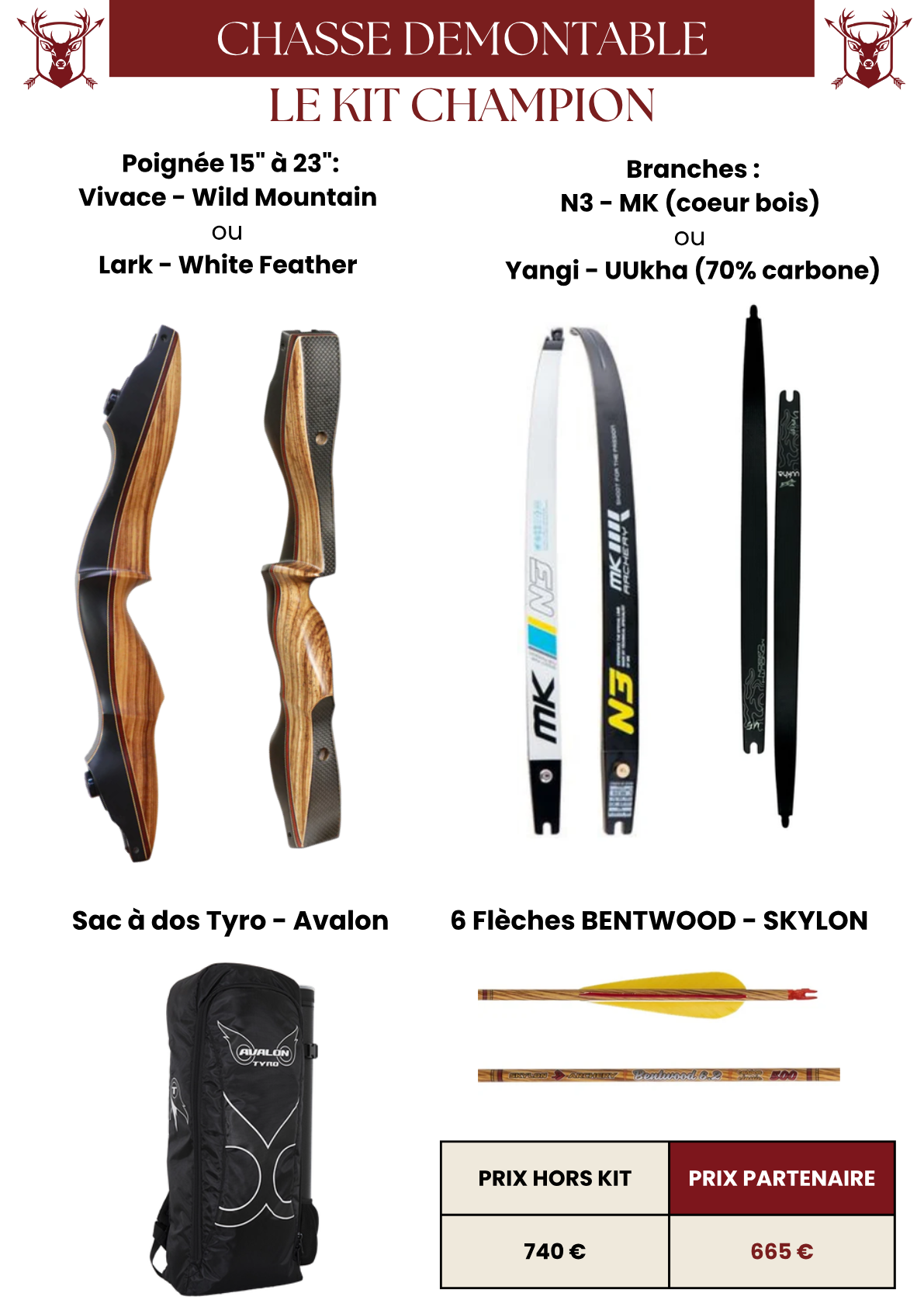 Kit Champion - Chasse Démontable