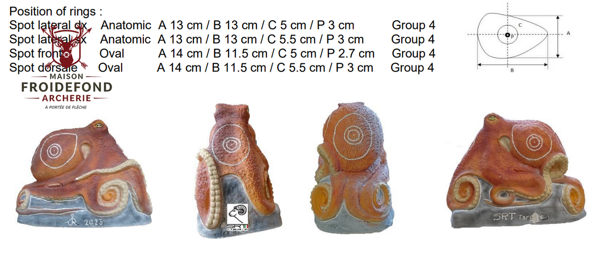 Poulpe Cible 3D - SRT