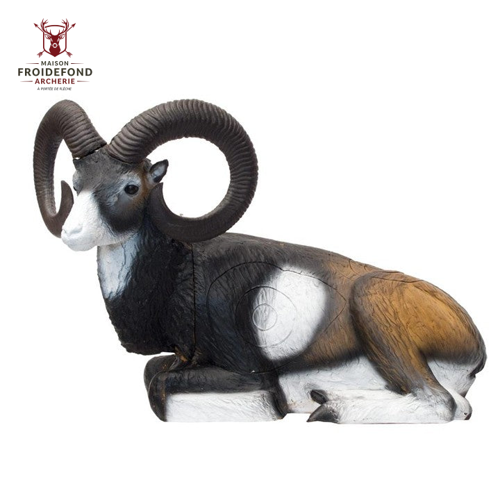 Mouflon couché Cible 3D - SRT