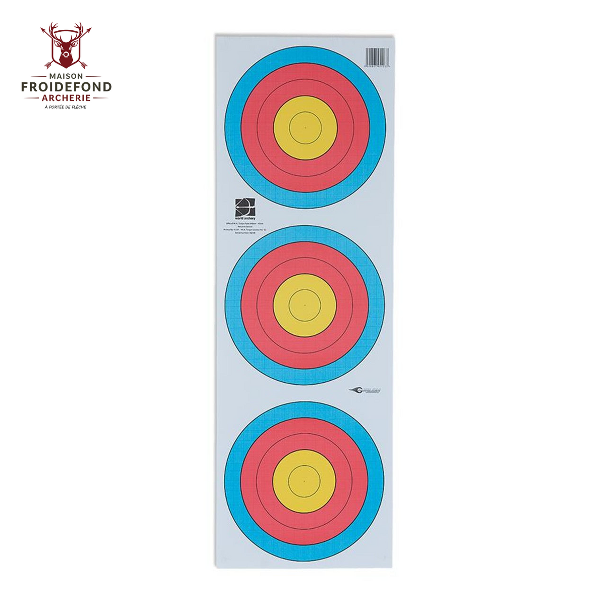 Blason trispot FITA 40cm - Avalon