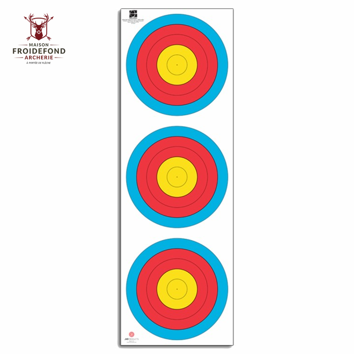 Blason FITA Tri spot de 40 classique - JVD