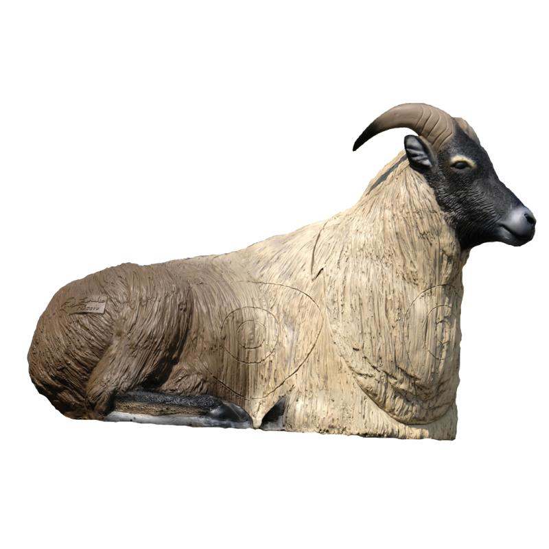 Tahr de l'Himalaya couché Cible 3D - SRT