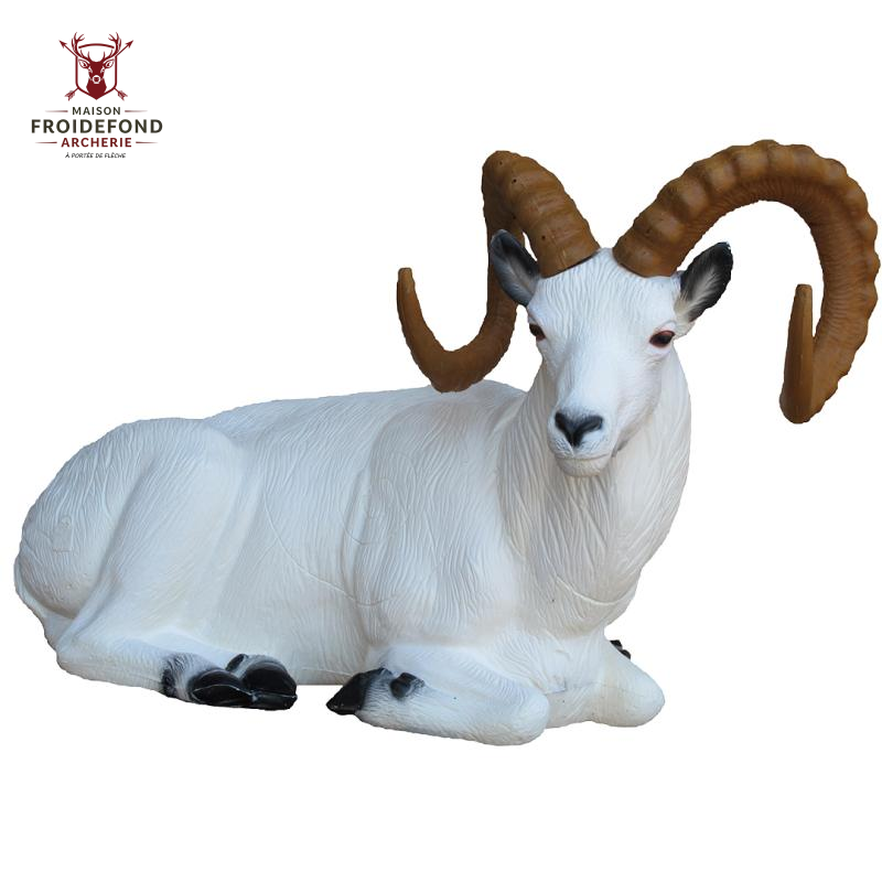 Mouflon de Dall couché Cible 3D - SRT