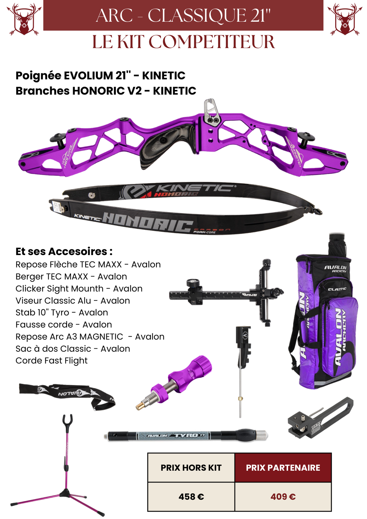 Kit Classique 21'' Compétiteur - MFA