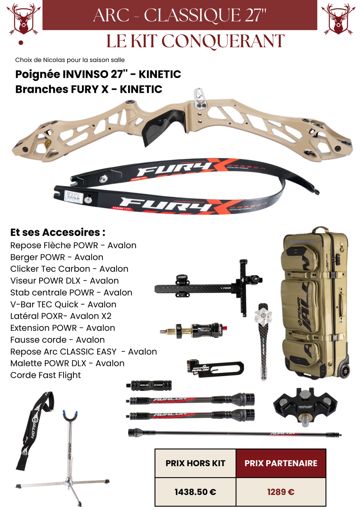 Kit Classique 27'' Conquérant - MFA