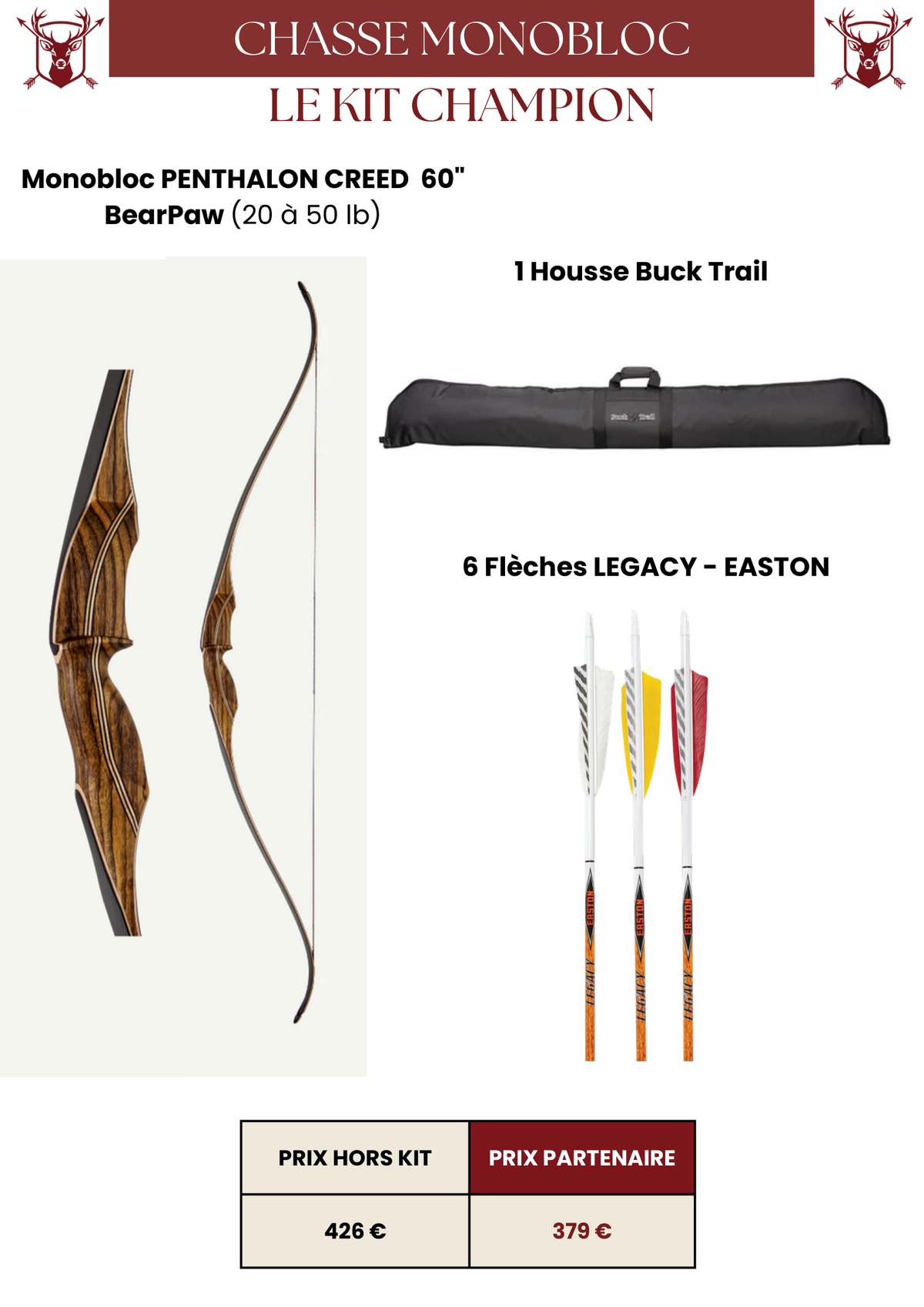 Kit Chasse Monobloc Champion - MFA