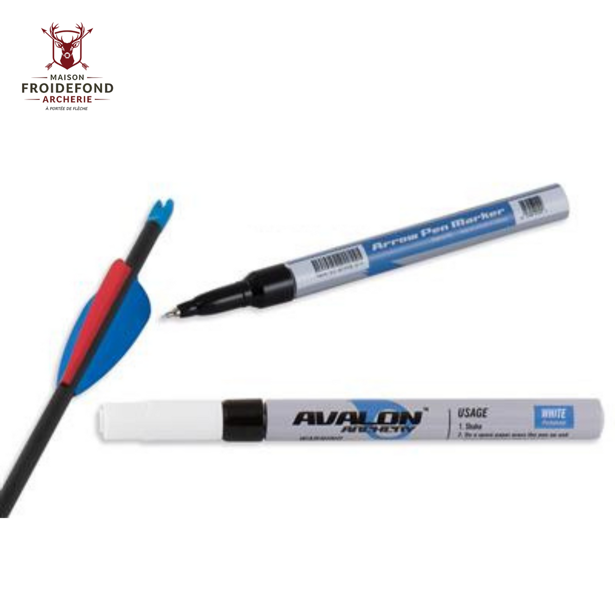 Stylos blanc flèche - Avalon