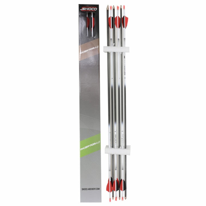 Flèche Inceptor 4.2 plumes plastiques - Shocq