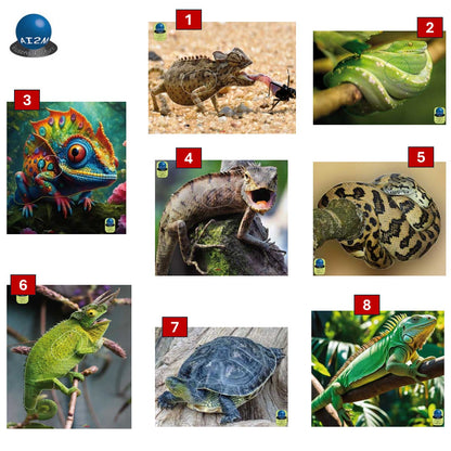 Blasons reptiles petits animaux - Ai2M