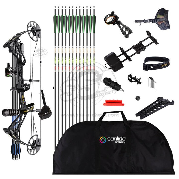 Kit Pro Arc à poulie Dragon X8 10-70Lbs - Sanlida