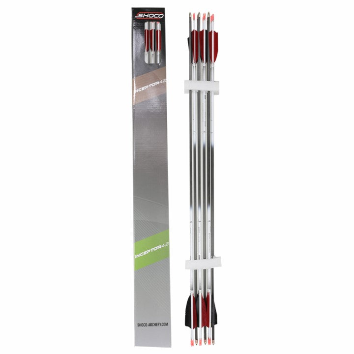 Flèche Inceptor 4.2 plumes naturelles - Shocq