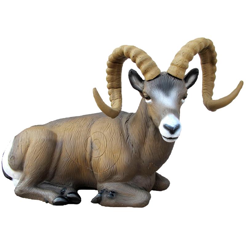 Mouflon des Rocheuses couché Cible 3D - SRT