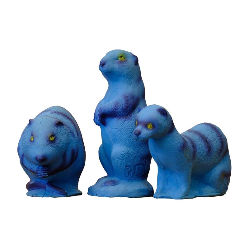 Pack Famille Pandora Vison Rat Musqué Chien de Prairie Cible 3D - 3Di