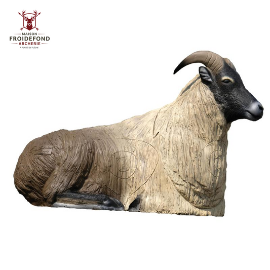 Tahr de l'Himalaya couché Cible 3D - SRT