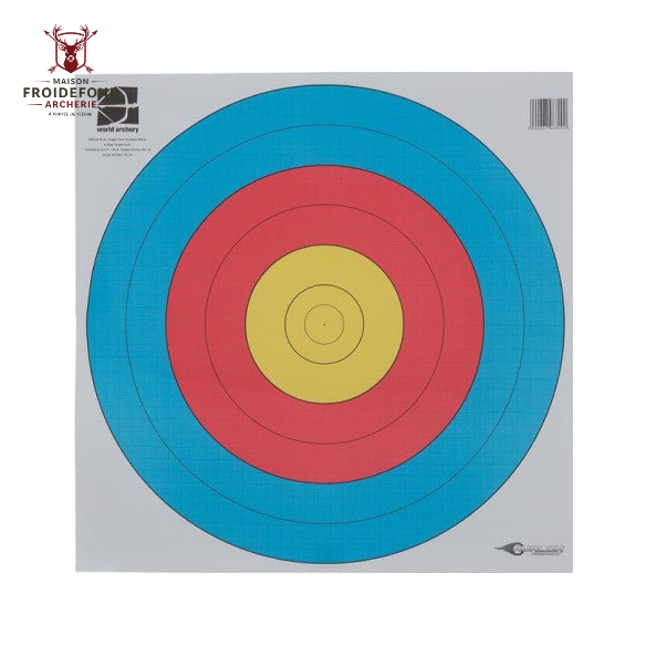 Blason FITA 80 cm, anneaux 5 à 10  - Avalon
