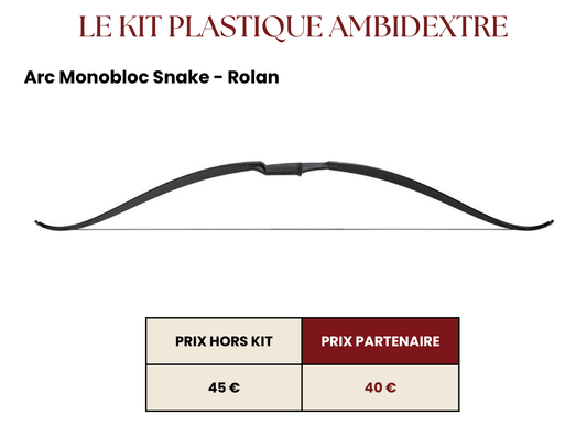 Kit arc initiation plastique ambidextre