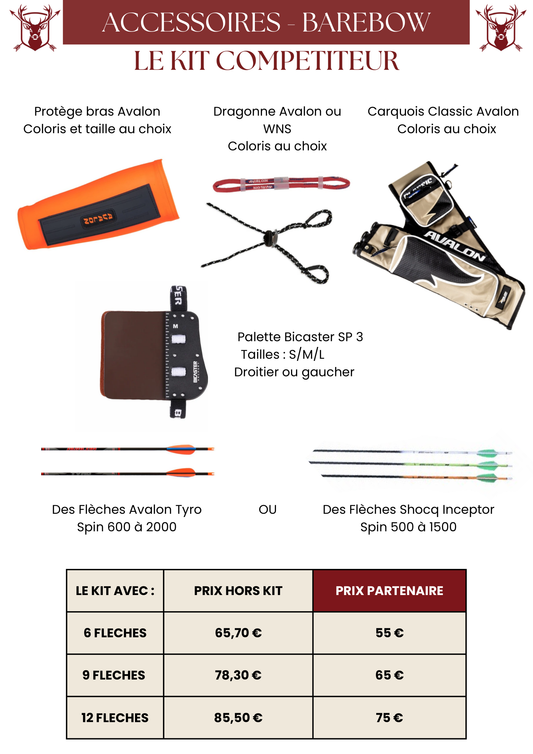 Kit Accessoires Barebow Compétiteur - MFA