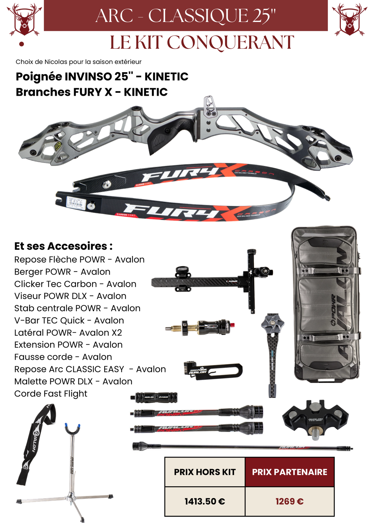 Kit Classique 25'' Conquérant - MFA