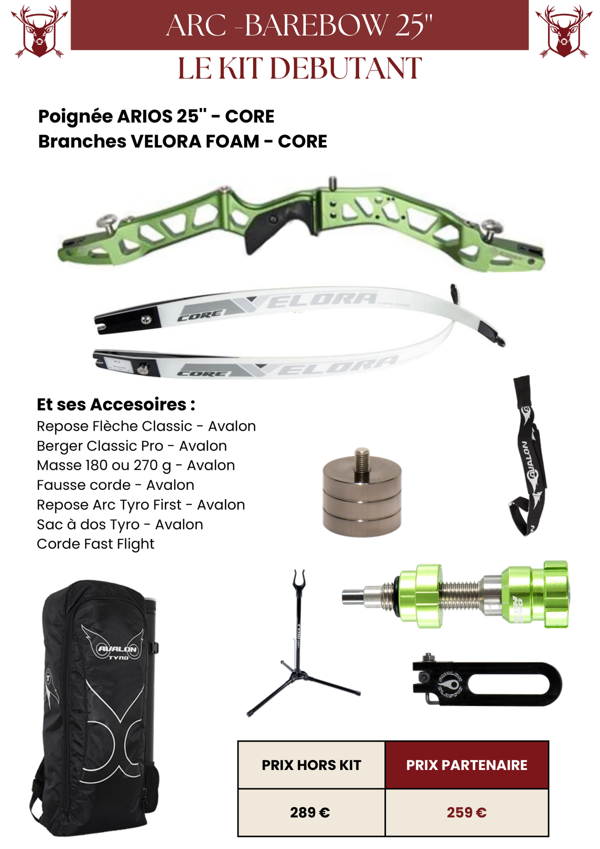 Kit Arc Nu 25'' Débutant - MFA