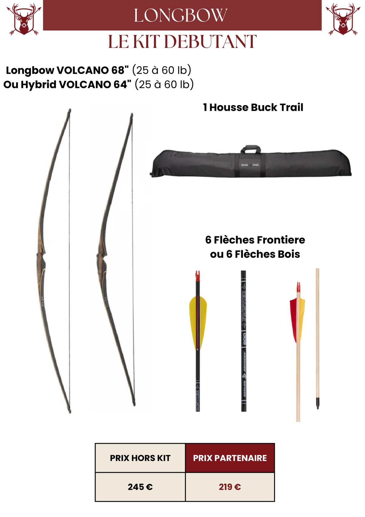 Kit Longbow Débutant - MFA
