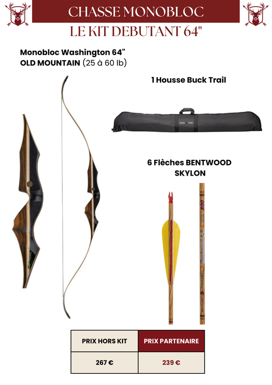 Kit Chasse Monobloc Débutant 64'' - MFA
